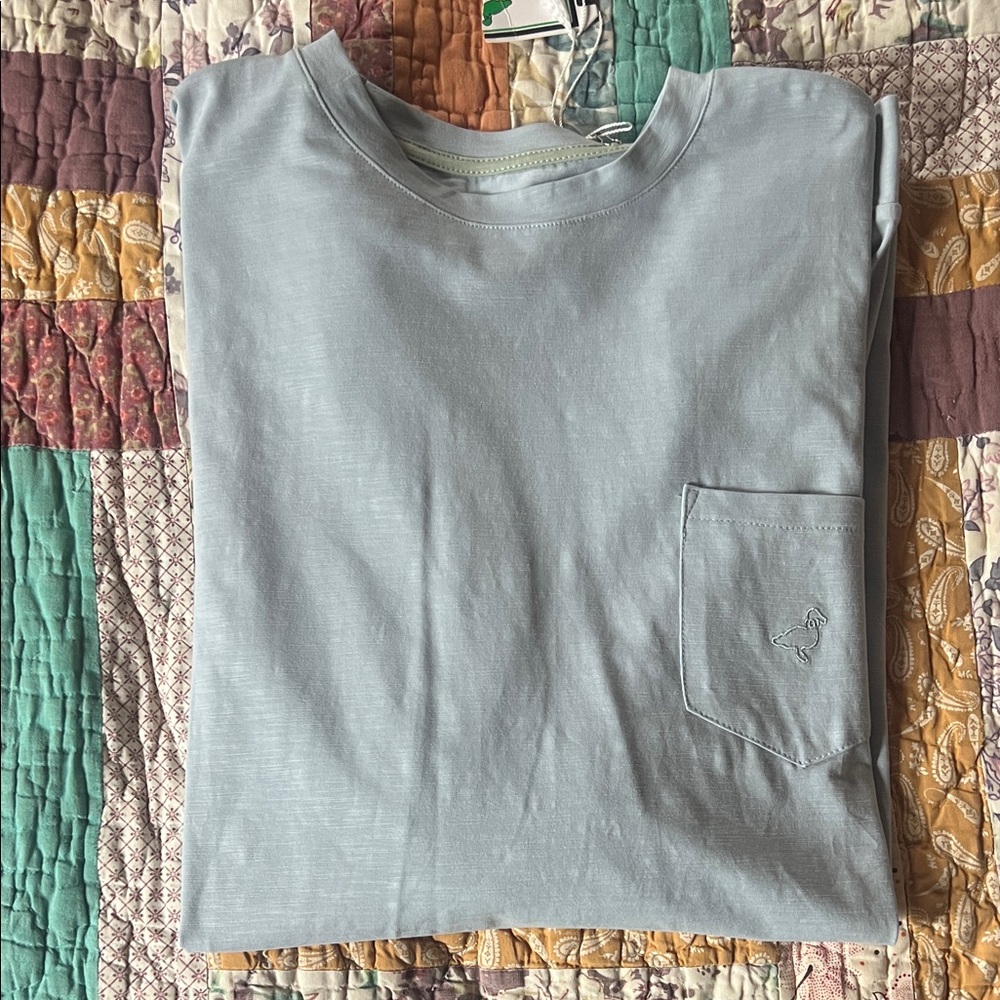 Men's Sky Blue Long Sleeve Tee